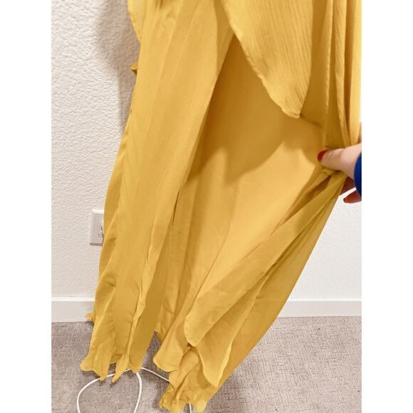 New Nicholas x Revolve 100% silk tie front Gown - Picture 10 of 12